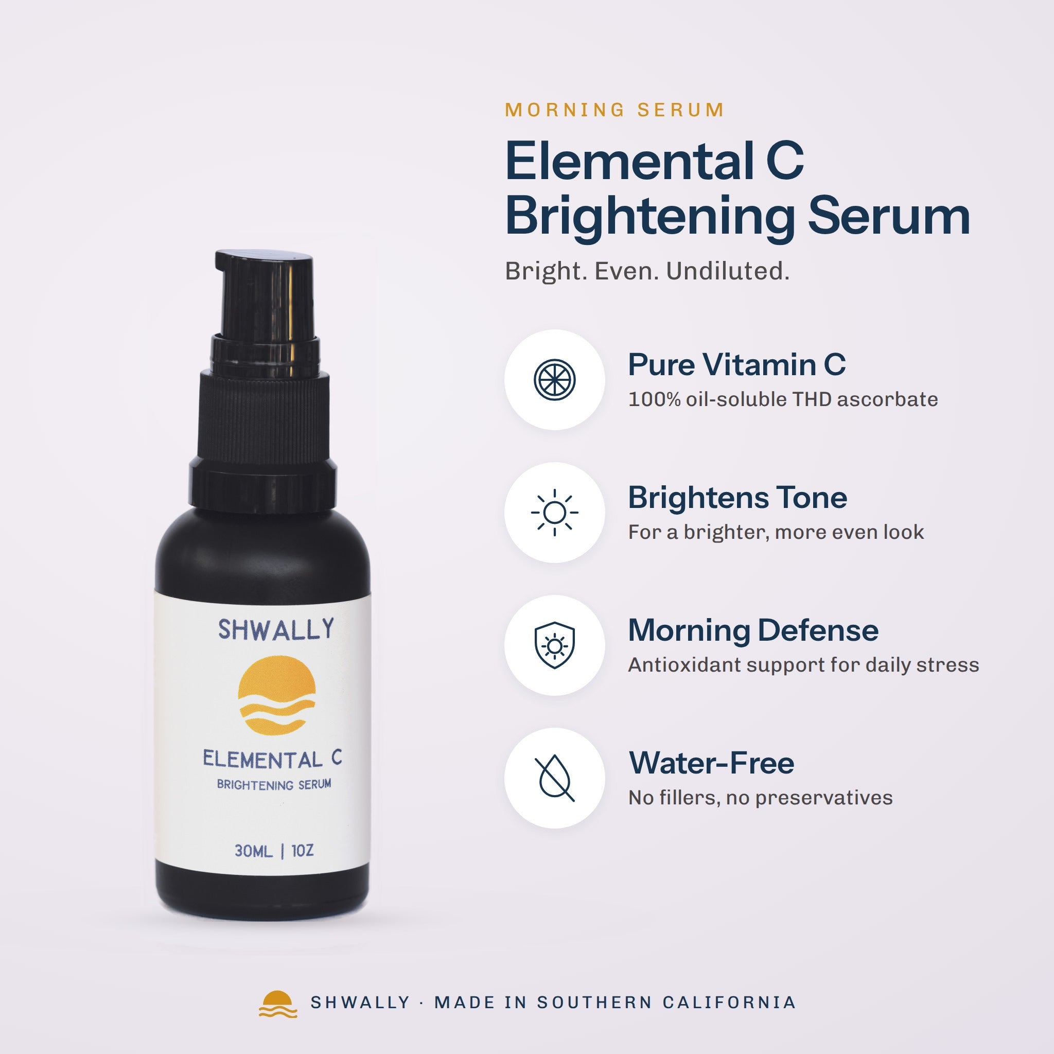 Shwally Elemental C Brightening Serum benefits