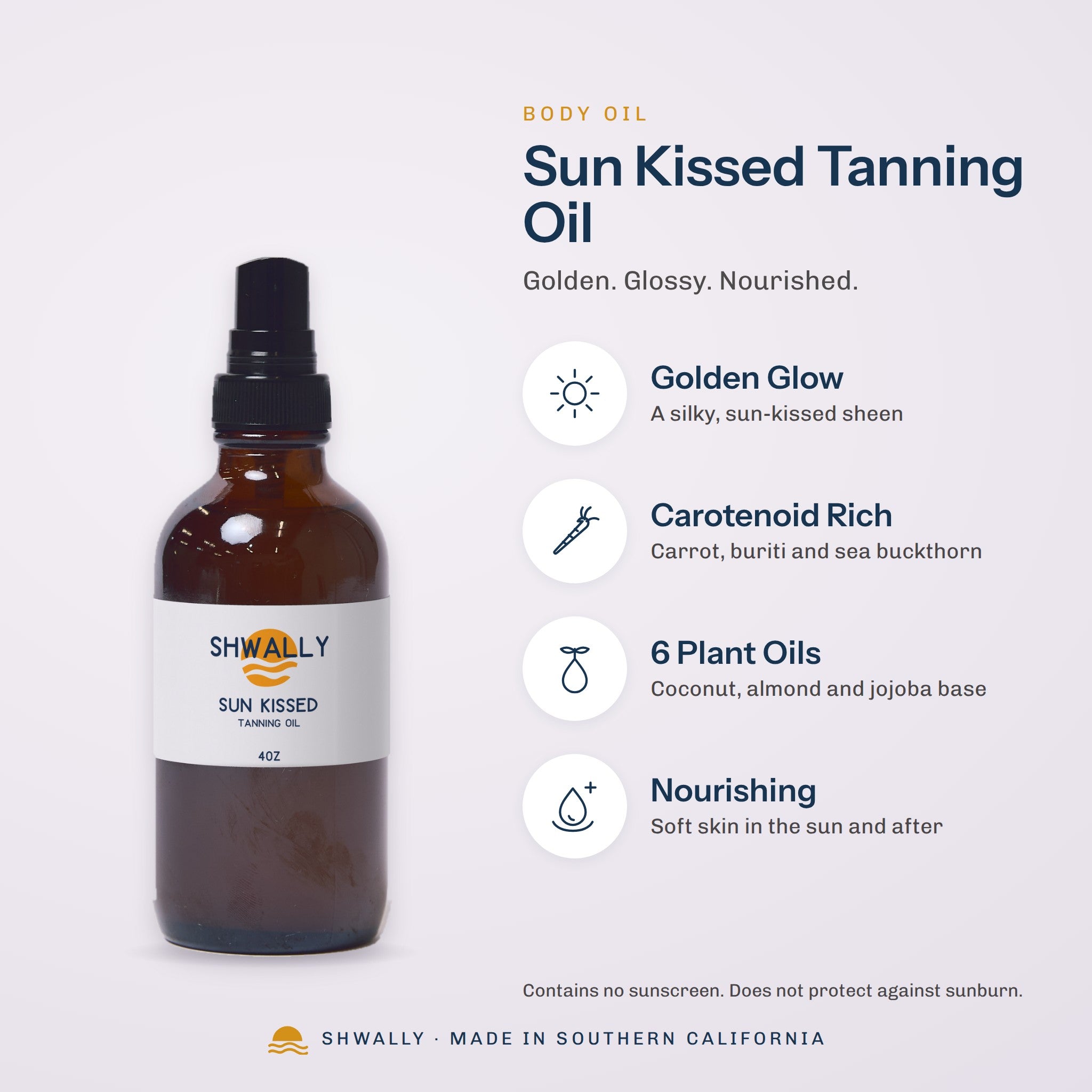 Shwally Sun Kissed Tanning Oil benefits