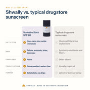 Shwally Sunbalm Stick – Lightly Tinted SPF 20 comparison