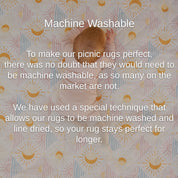 The Shwally Picnic Blanket - Wavy Rainbows