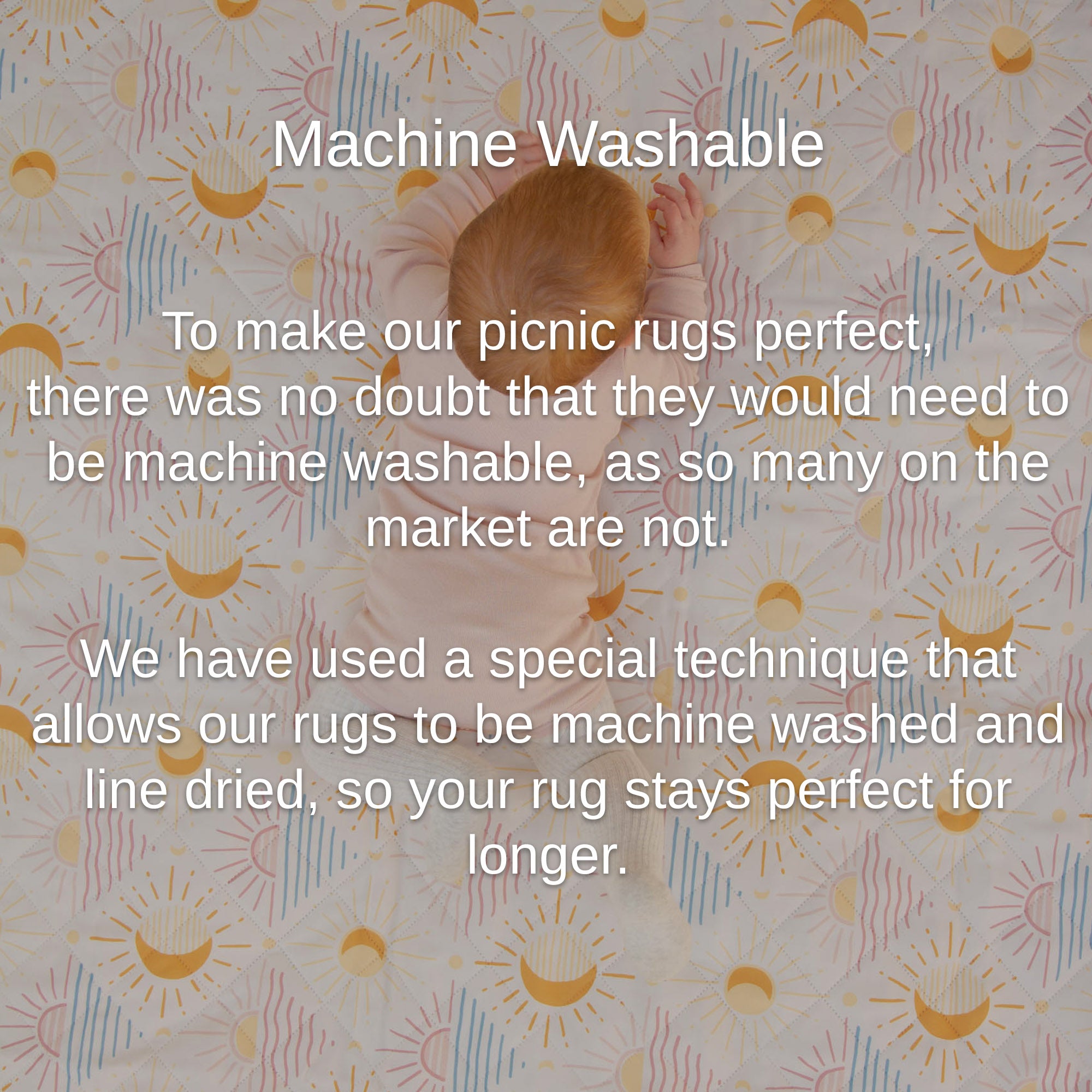 The Shwally Picnic Blanket - Wavy Rainbows