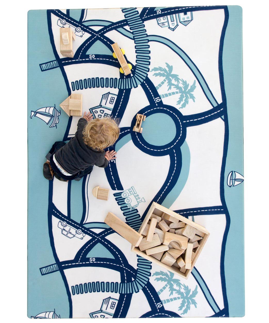 The August Rose White Shwally Playmat