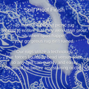 The Shwally Picnic Blanket - Wavy Rainbows