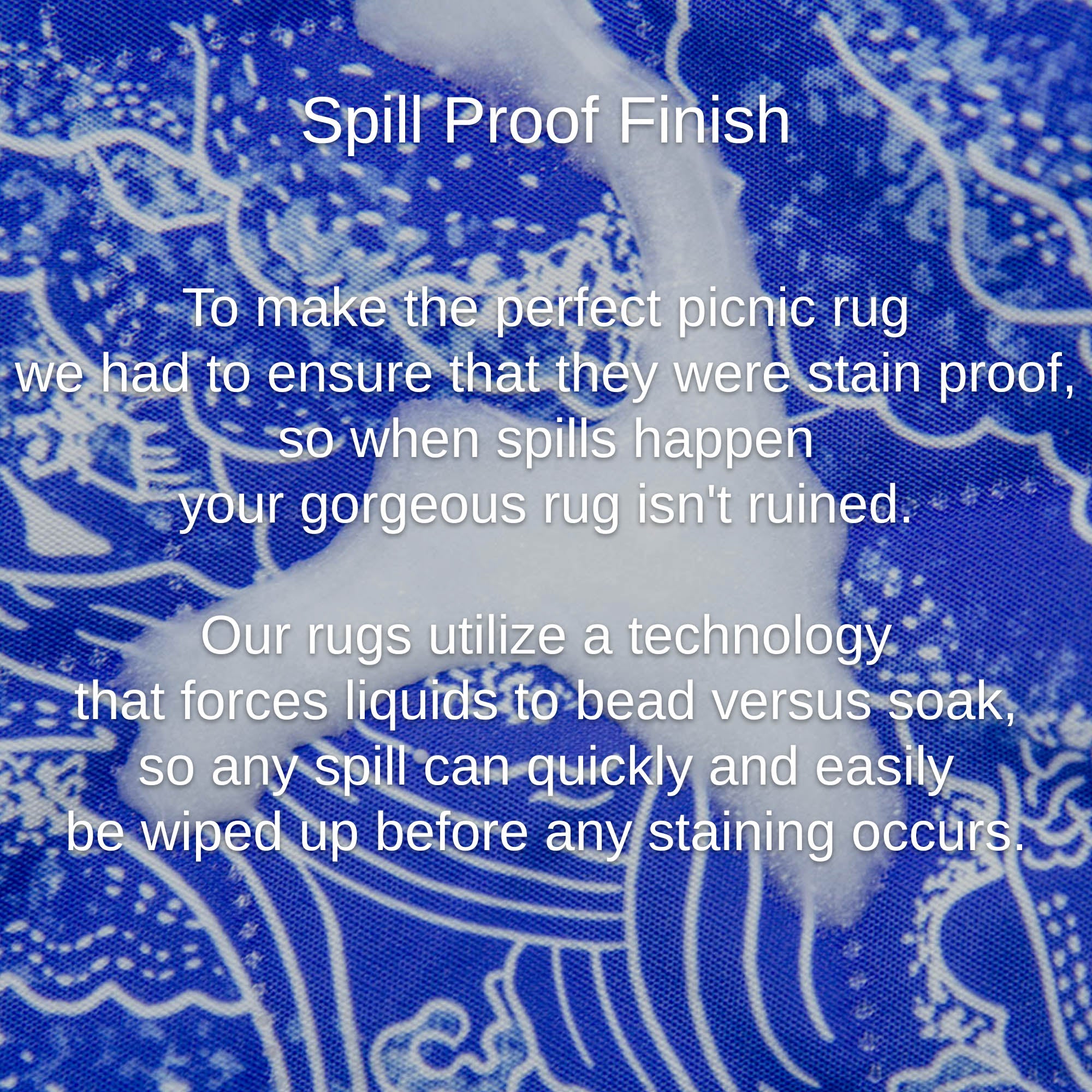 The Shwally Picnic Blanket - Wavy Rainbows