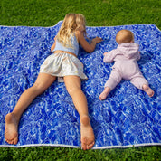 The Shwally Picnic Blanket - Wavy Rainbows