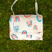 The Shwally Picnic Blanket - Wavy Rainbows